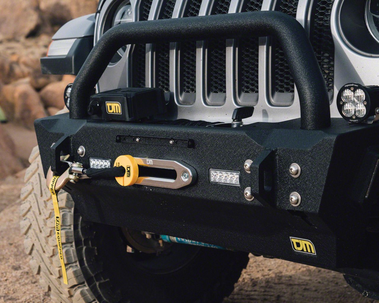 TJM Jeep Wrangler Winch Frame Mount Kit 957ST03N36L (1824 Jeep