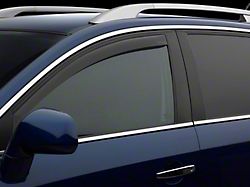 Weathertech Side Window Deflectors; Front; Dark Smoke (18-23 Jeep Wrangler JL)