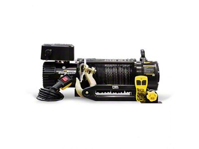 TJM Torq 9,500 lb. Winch with Black Synthetic Rope (Universal; Some Adaptation May Be Required)