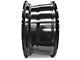 10-Slot Replica Black with Silver Accents Wheel; 17x7.5; 45mm Offset (18-24 Jeep Wrangler JL)