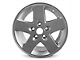 5-Spoke Replica Aluminum Silver Wheel; 17x7.5; 45mm Offset (20-24 Jeep Gladiator JT)