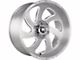 Off-Road Monster M07 Brushed Face Silver Wheel; 20x10; -19mm Offset (20-24 Jeep Gladiator JT)