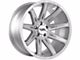 Off-Road Monster M25 Brushed Face Silver Wheel; 20x10 (22-24 Jeep Grand Cherokee WL)