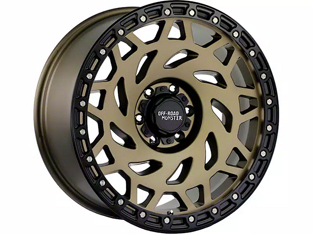 Off-Road Monster M50 Bronze with Black Ring Wheel; 20x9.5 (11-21 Jeep Grand Cherokee WK2)