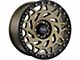 Off-Road Monster M50 Bronze with Black Ring Wheel; 20x9.5; -12mm Offset (20-24 Jeep Gladiator JT)
