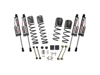 SkyJacker 2.50-Inch Dual Rate Long Travel Suspension Lift Kit with ADX 2.0 Remote Reservoir Shocks (21-24 Jeep Wrangler JL Rubicon 392)