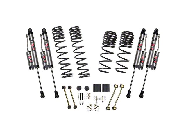 SkyJacker 2-Inch Dual Rate Long Travel Suspension Lift Kit with ADX 2.0 Remote Reservoir Shocks (18-24 Jeep Wrangler JL 2-Door Rubicon)