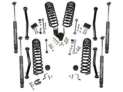 SuperLift Jeep Wrangler 4-Inch Suspension Lift Kit with Shadow Series  Shocks K189 (18-23 Jeep Wrangler JL 4-Door) - Free Shipping