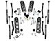 SuperLift 4-Inch Dual Rate Coil Spring Suspension Lift Kit with Shadow Series Shocks (18-24 Jeep Wrangler JL 4-Door, Excluding Rubicon 392)