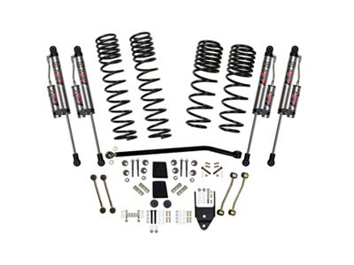 SkyJacker 4-Inch Dual Rate Long Travel Suspension Lift Kit with ADX 2.0 Remote Reservoir Shocks (18-24 2.0L or 3.6L Jeep Wrangler JL 4-Door Rubicon)