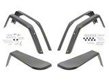 MCE Fenders Gen II 6-Inch Width Flat Fender Flares; Front and Rear; OE-Style OE Style Textured Black (87-95 Jeep Wrangler YJ)
