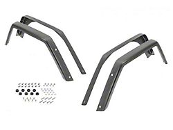 MCE Fenders Gen II 6-Inch Width Flat Fender Flares; Rear; OE-Style OE Style Textured Black (87-95 Jeep Wrangler YJ)