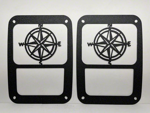 Drop Zone Off Road Tail Light Guards; Compass (07-18 Jeep Wrangler JK)