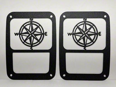 Drop Zone Off Road Tail Light Guards; Compass (07-18 Jeep Wrangler JK)