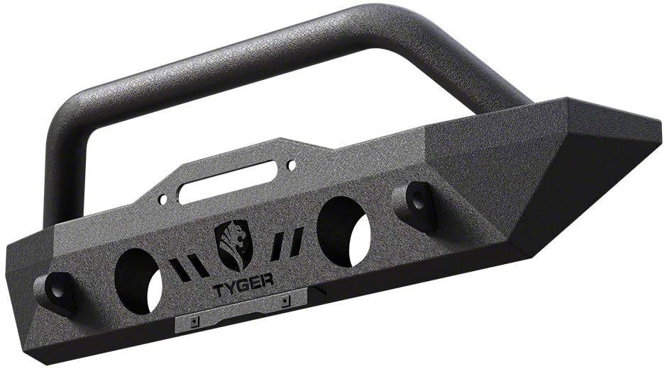 Fury Short Stubby Front Bumper; Textured Black (18-23 Jeep Wrangler JL, Excluding 4xe & EcoDiesel)