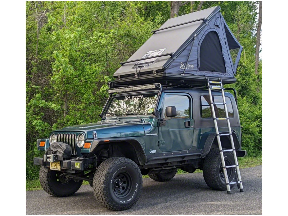 WoodsBuilt Jeep Wrangler Mountaineer Solar Roof Top Tent 1 (Universal; Some  Adaptation May Be Required) - Free Shipping