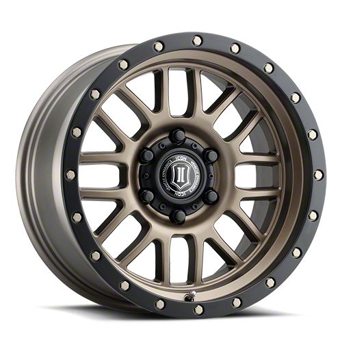 ICON Alloys Jeep Wrangler Alpha Bronze Wheel; 17x8.5 1217857347BR (18 ...