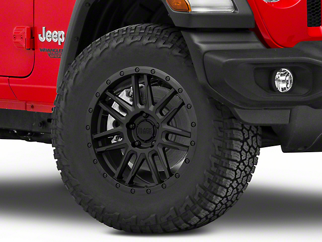 Black Rhino Arches Matte Black Wheel; 18x8 (18-23 Jeep Wrangler JL)