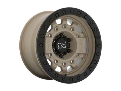 Black Rhino Avenger Beadlock Desert Sand Wheel; 17x8.5 (20-23 Jeep Gladiator JT)