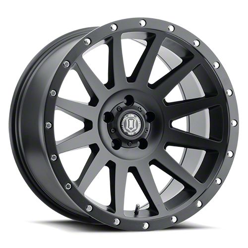 ICON Alloys Compression Satin Black Wheel; 20x10 (05-10 Jeep Grand Cherokee WK)
