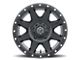 ICON Alloys Rebound Satin Black Wheel; 17x8.5 (20-24 Jeep Gladiator JT)