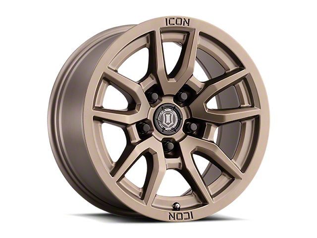 ICON Alloys Vector 5 Bronze Wheel; 17x8.5 (18-23 Jeep Wrangler JL)