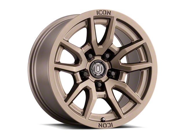 ICON Alloys Vector 5 Bronze Wheel; 17x8.5 (07-18 Jeep Wrangler JK)