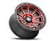 ICON Alloys Victory Satin Black Red Wheel; 17x8.5 (20-24 Jeep Gladiator JT)