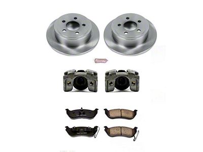 PowerStop OE Replacement Brake Rotor, Pad and Caliper Kit; Rear (03-06 Jeep Wrangler TJ w/ Rear Disc Brakes)