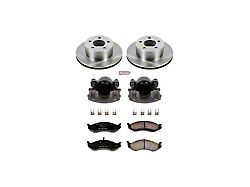 PowerStop OE Replacement Brake Rotor, Pad and Caliper Kit; Front (90-98 Jeep Wrangler YJ & TJ; 1999 Jeep Wrangler TJ w/ 3-1/4-Inch Composite Rotors)