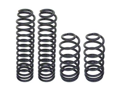 RockJock 4-Inch Front and Rear Lift Coil Springs (97-06 Jeep Wrangler TJ)