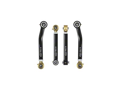 Core 4x4 Adjustable Rear Upper and Lower Control Arms; Tier 4 (97-06 Jeep Wrangler TJ)
