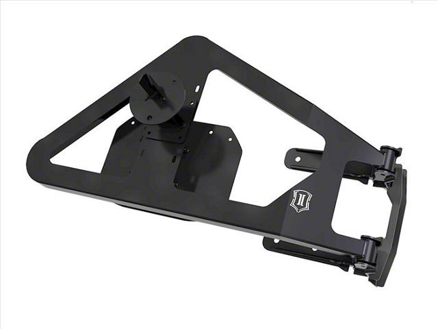 ICON Impact Off-Road Armor PRO Series Body Mounted Tire Carrier (18-24 Jeep Wrangler JL)