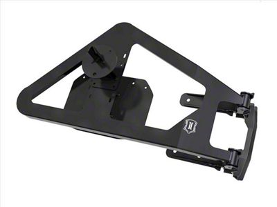 ICON Impact Off-Road Armor PRO Series Body Mounted Tire Carrier (18-23 Jeep Wrangler JL)