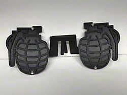Drop Zone Off Road Grenade Foot Pegs; Black (76-06 Jeep CJ7, Wrangler YJ & TJ)