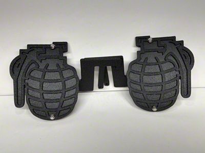 Drop Zone Off Road Grenade Foot Pegs; Black (07-24 Jeep Wrangler JK & JL)