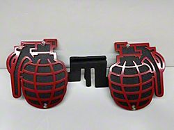 Drop Zone Off Road Grenade Foot Pegs; Red (20-24 Jeep Gladiator JT)