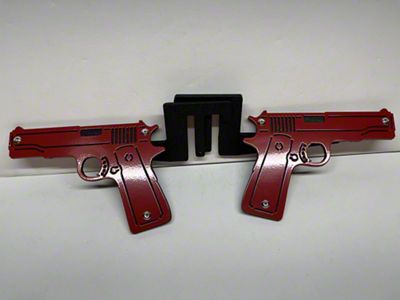 Drop Zone Off Road Pistol Foot Pegs; Red (20-24 Jeep Gladiator JT)