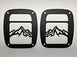 Drop Zone Off Road Tail Light Guards; Mountain Range (97-06 Jeep Wrangler TJ)