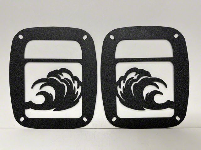 Drop Zone Off Road Tail Light Guards; Ocean Wave (97-06 Jeep Wrangler TJ)