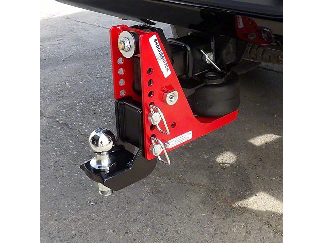 Shocker Hitch Air 2.50-Inch Receiver Hitch Ball Mount with 2-5/16-Inch Ball; 1/2 to 4-1/2-Inch Drop (Universal; Some Adaptation May Be Required)