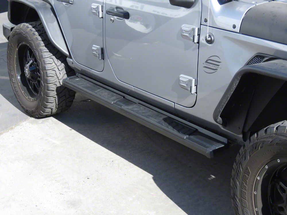 Jeep Wrangler OE Style Running Boards; Black (1824 Jeep Wrangler JL 4