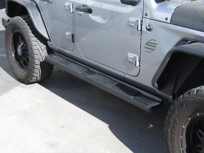 MaxMate Premium Custom Fit 2018-2020 Jeep Wrangler JL 2 Door 3 Stainless Steel Side Step Running Boards Nerf Bars 2pc with Mounting Bracket Kit 