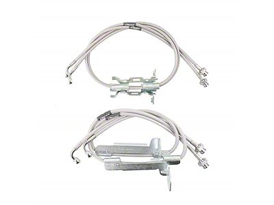 Synergy Manufacturing Stainless Braided Brake Lines; Front and Rear (18-23 Jeep Wrangler JL)