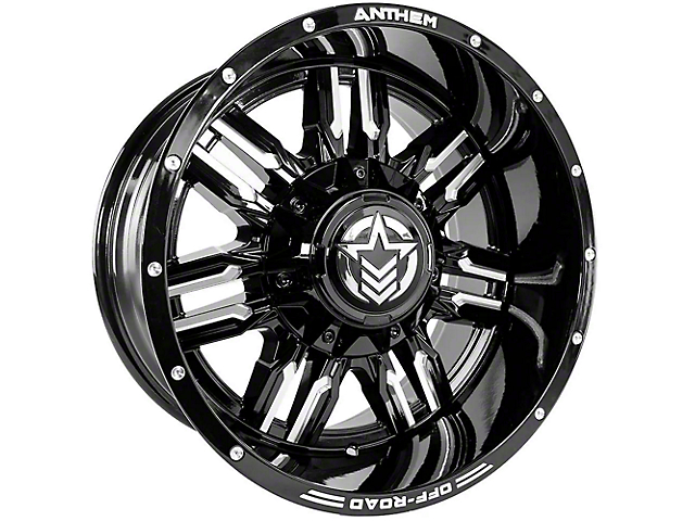 Anthem Off-Road Equalizer Gloss Black Milled Wheel; 18x10 (22-23 Jeep Grand Cherokee WL)