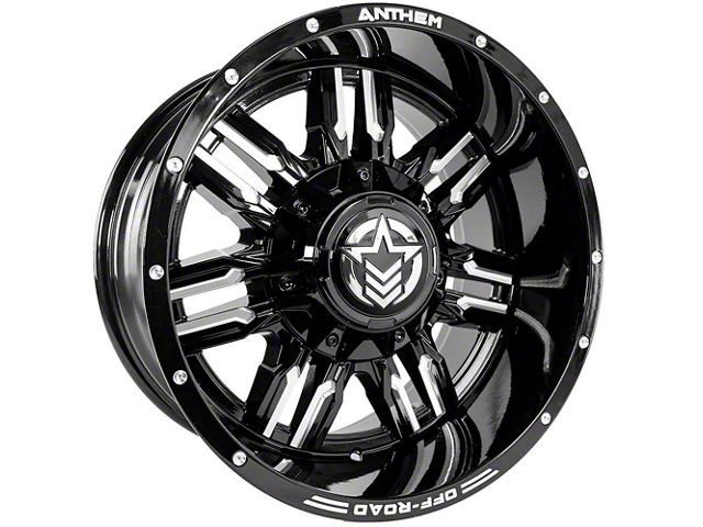 Anthem Off-Road Equalizer Gloss Black Milled Wheel; 18x10 (22-24 Jeep Grand Cherokee WL)