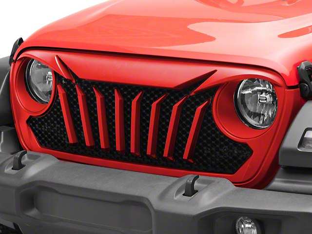 RedRock Titus Grille; Unpainted (18-23 Jeep Wrangler JL w/o TrailCam)