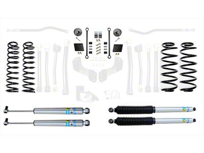 EVO Manufacturing 2.50-Inch Enforcer Stage 1 Suspension Lift Kit with Bilstein Shocks (18-24 2.0L or 3.6L Jeep Wrangler JL, Excluding 4xe)