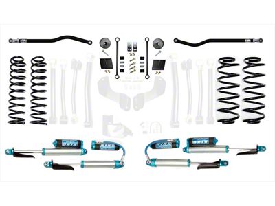 EVO Manufacturing 2.50-Inch Enforcer Stage 1 Suspension Lift Kit with King 2.5 Shocks, Front and Rear Track Bars (18-24 2.0L or 3.6L Jeep Wrangler JL, Excluding 4xe)