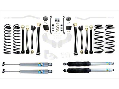 EVO Manufacturing 2.50-Inch Enforcer Stage 4 Suspension Lift Kit with Bilstein Shocks (18-24 2.0L or 3.6L Jeep Wrangler JL, Excluding 4xe)